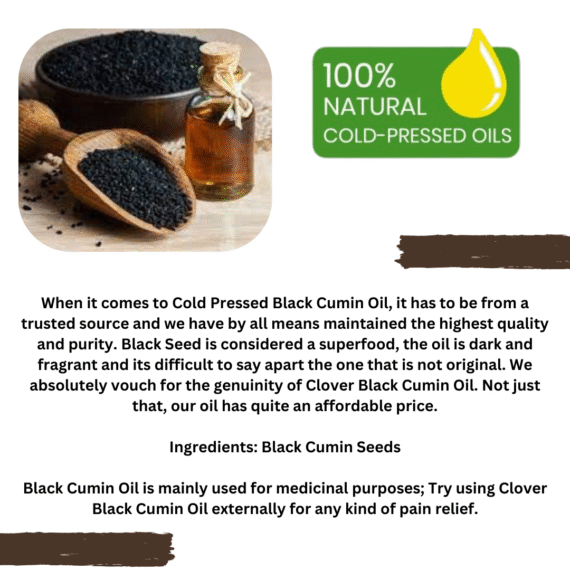 CLOVER Black Cumin Oil - Cold Pressed - Image 2