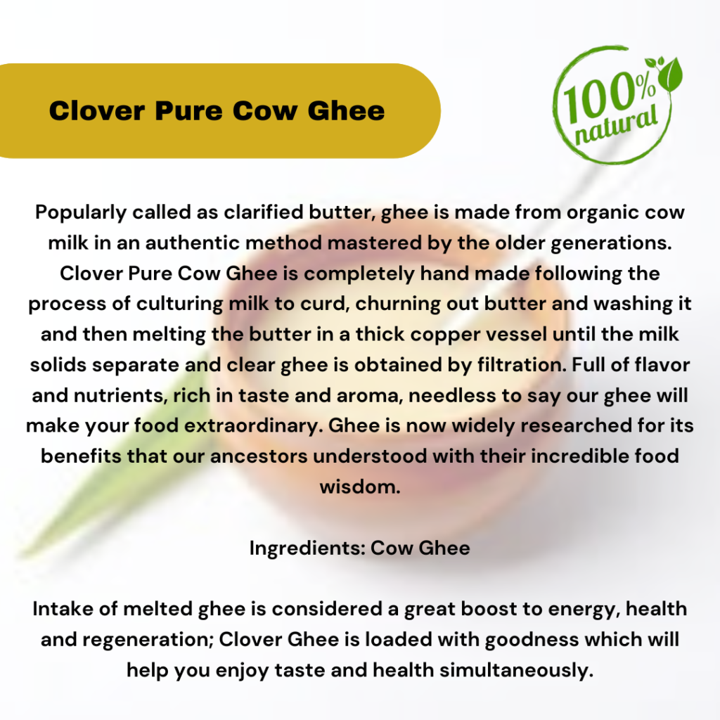 Buy Organic Traditional Cow Ghee Online, Pure Desi Ghee in UAE